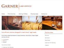 Tablet Screenshot of garnerlegal.com